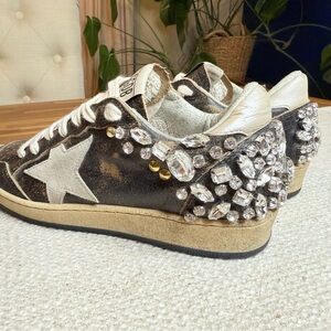 Golden Goose Size 36 Swarovski Crystal Ballstars